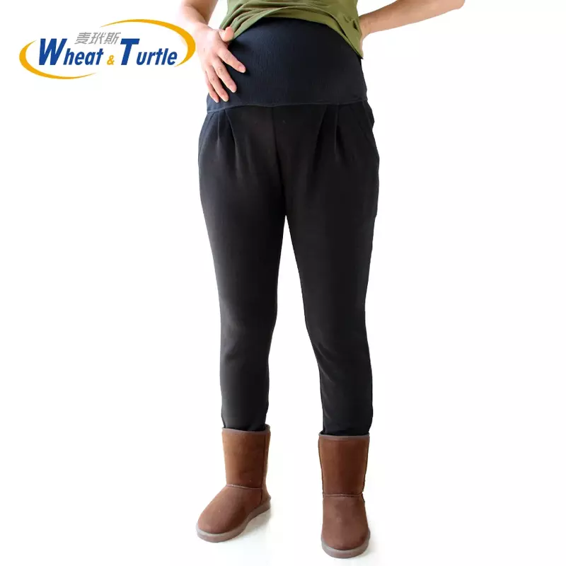 Big Size zima macierzyński aksamitne legginsy XL XXL 3XL 4XL regulowane wysokie elastyczne legginsy spodnie dla kobiet w ciąży ciepłe ubrania