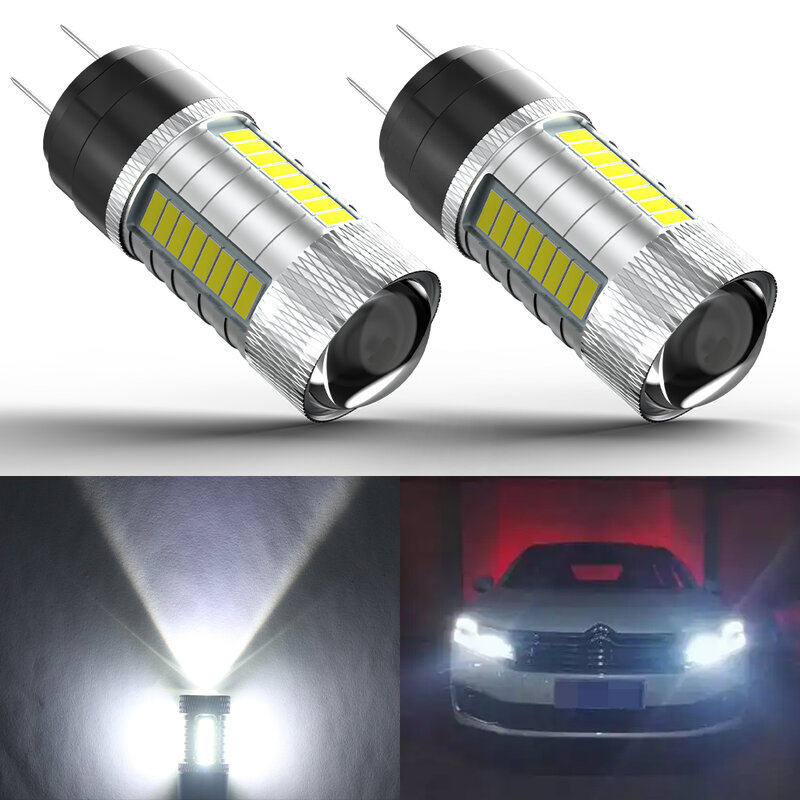 KAMMURI 2x Canbus Error Free HP24W G4 12V Led Bulb For Citroen C5 For Peugeot 3008 2010 2011 2012 LED DRL Daytime Running Lights