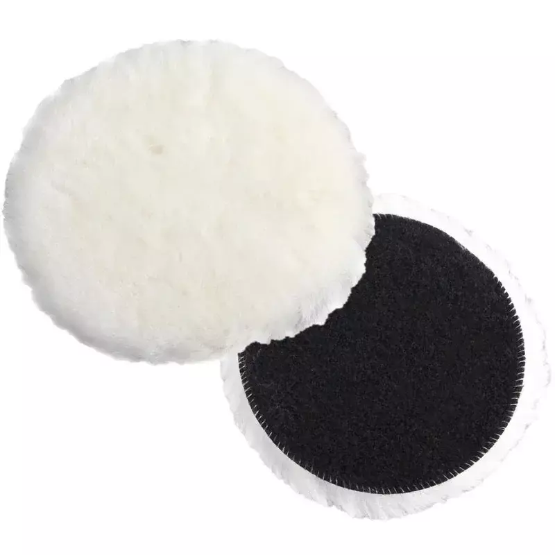 Almohadilla de pulido de lana para coche, 5 tamaños, disco, encerado, pulido, cuidado de pintura, accesorios de limpieza para lavado automático
