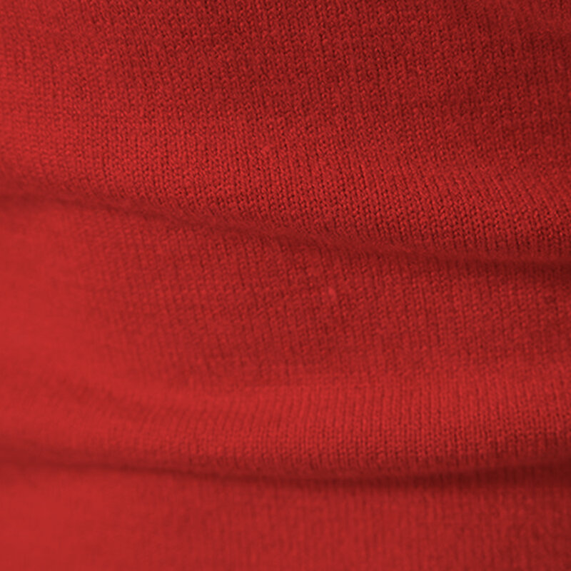 남성용 하이넥 바텀 셔츠, 슬림핏 긴팔 니트 스웨터, 단색 트렌드 남성 의류, 가을 및 겨울