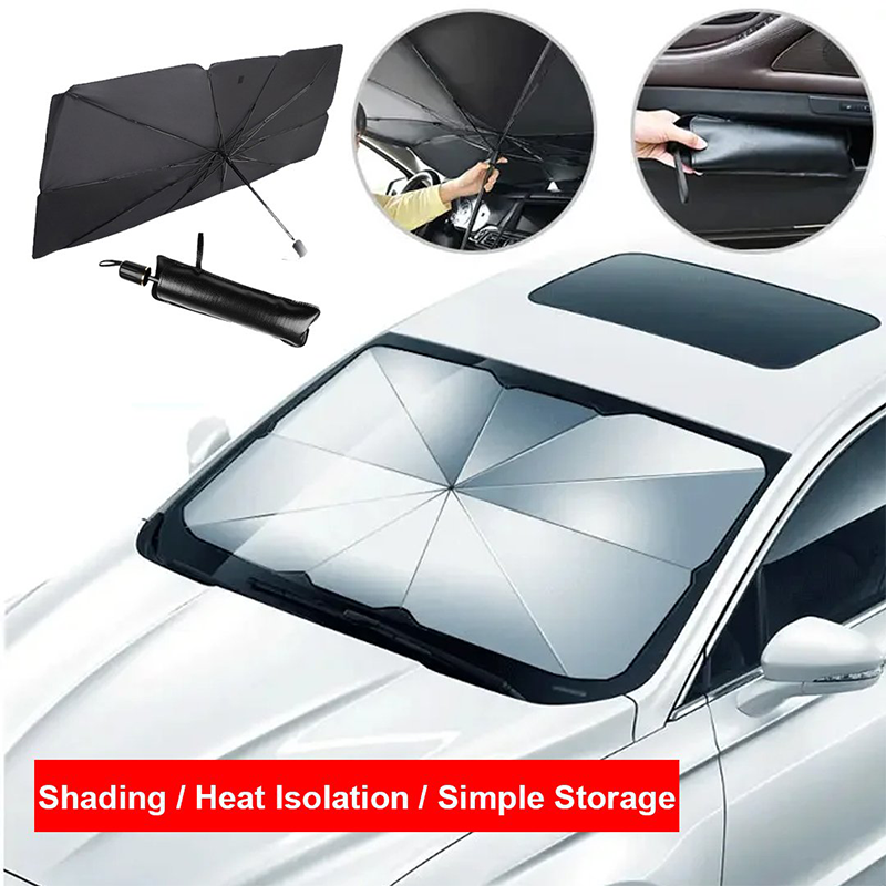 Multifunctional Foldable Windshield Sunshade Umbrella Car Sunshade Umbrella SUV Windshield Cover Foldable Heat Insulation Sun
