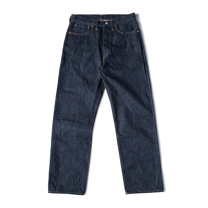 Мужские необработанные джинсы, модель 1947, жесткие, 14,5 унции, 47801XX