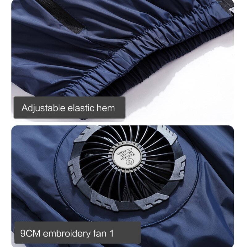 Мужской жилет с охлаждающим вентилятором, мужской высокотемпературный прохладный жилет, одежда для кондиционирования воздуха