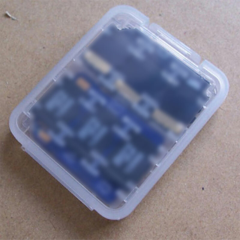 플라스틱 투명 미니 보호 홀더, SD SDHC TF MS 메모리 카드 보관 케이스 박스 가방, 8 in 1, 2PCs