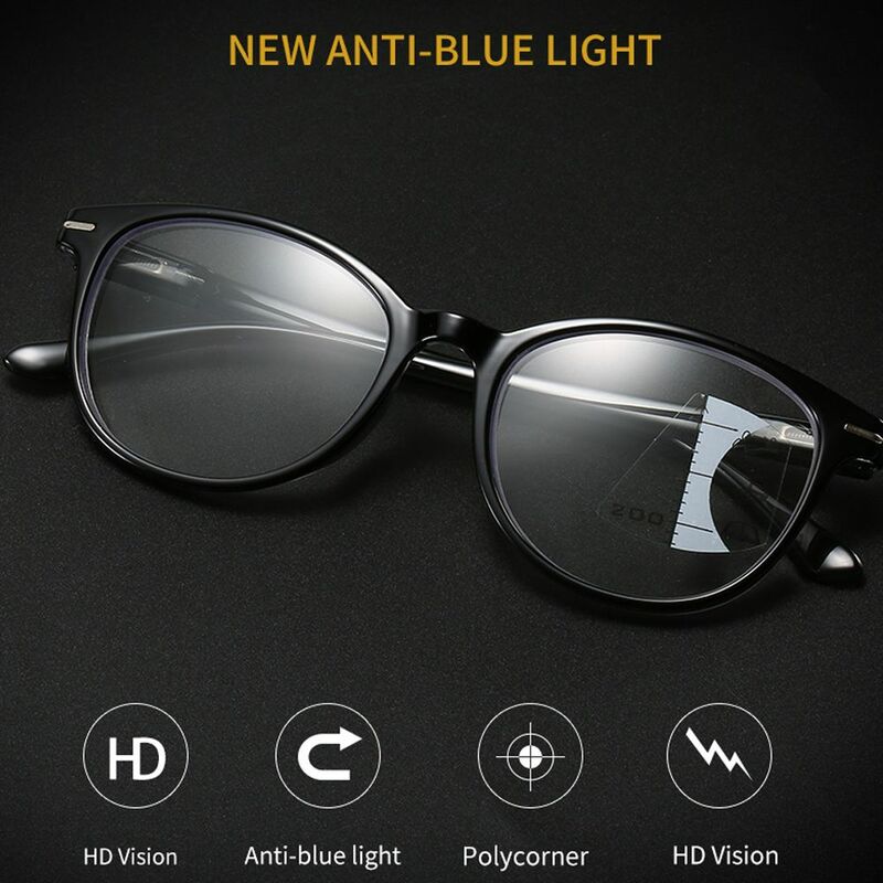 Blue Light Blocking Vision Óculos, Diopter Computer Goggles, Presbiopia Óculos, Óculos de leitura, Progressive Multifocal