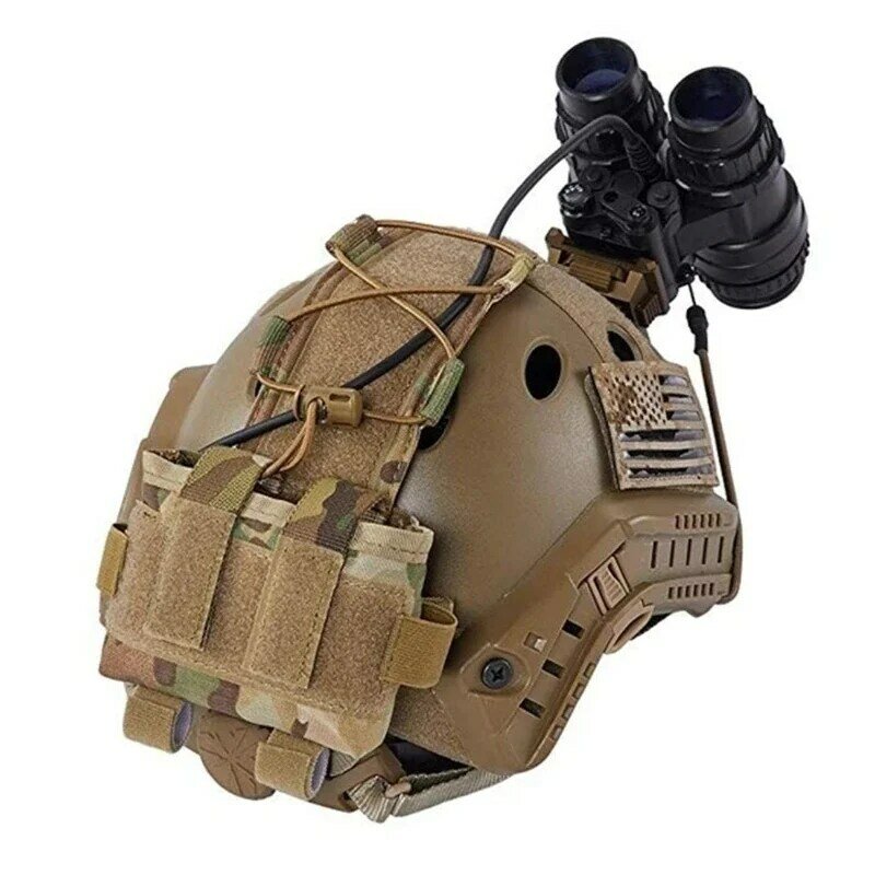 Custodia tattica per casco veloce custodia rimovibile per batteria MK2 casco Airsoft caccia Camo Military Combat NVG borse contrappeso