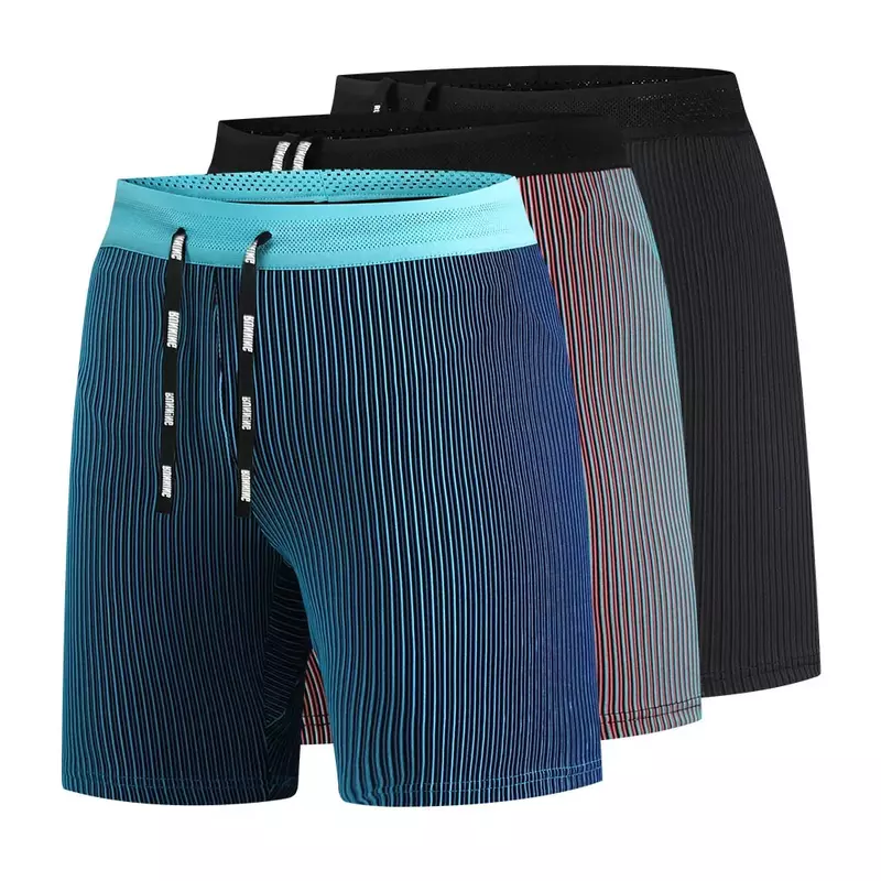 Leggings curtos dos esportes dos homens de secagem rápida compressão correndo collants ginásio fitness shorts do esporte leggings roupa interior masculina