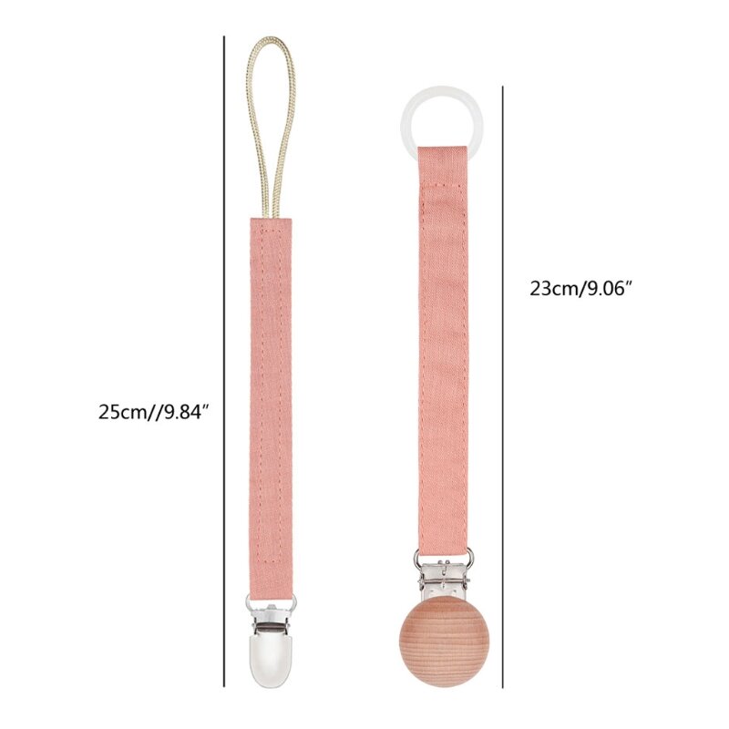 Chupetas flexíveis chiques para bebês clipes de mordedor para presente de banho 6 opções para chupeta alça de dentição para D7WF