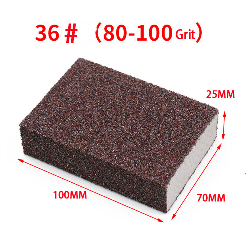 36 # emery esponja areia bloco 4 emery aroud madeira móveis polimento metal derusting jade 80-100grit lixa de lixa