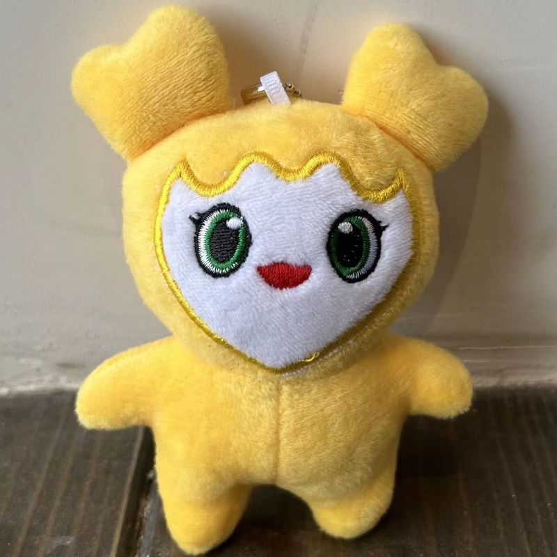 Lovelys pelúcia coreano super estrela brinquedo de pelúcia animal dos desenhos animados duas vezes momo boneca chaveiro pingente keybuckle plushtoy para fãs uma vez meninas