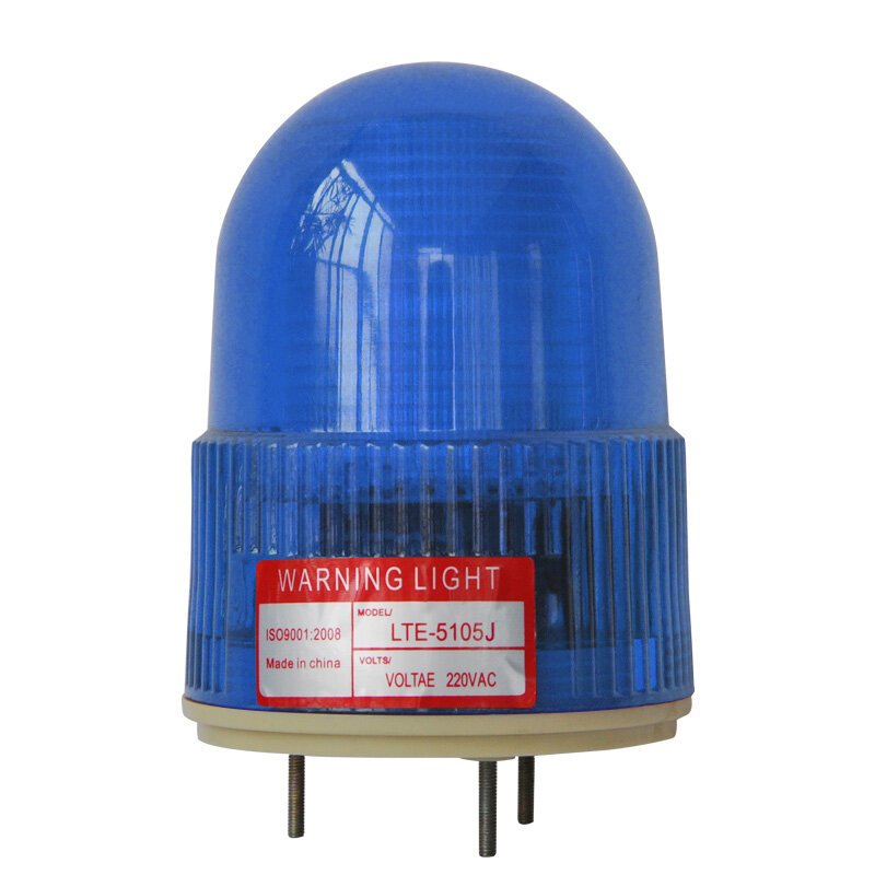 YASONG-LED Signal Beacon Lights, Lâmpada De Emergência, Luz De Advertência, 3W, 90dB, Som, LTE-5105J