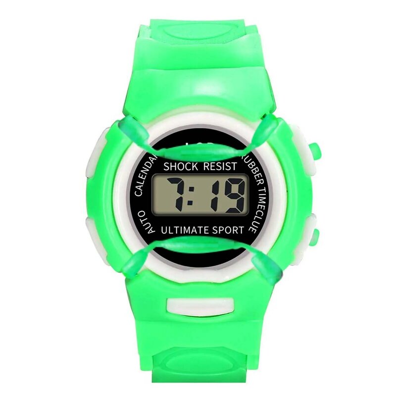 Impermeável Digital Sports Watch para crianças, relógios para crianças, Multi-função, Número Moda, Meninos, Menina