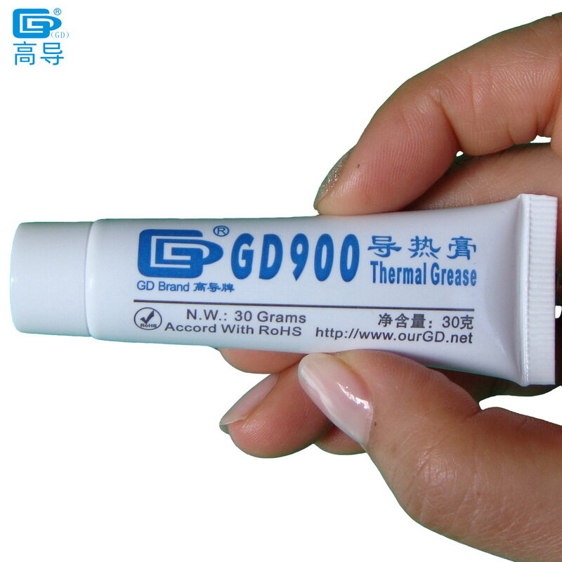 Peso netto 0.5/30/100/150 grammi GD900 pasta termica conduttiva per grasso gesso dissipatore di calore composto per CPU GPU MB CN ST HT