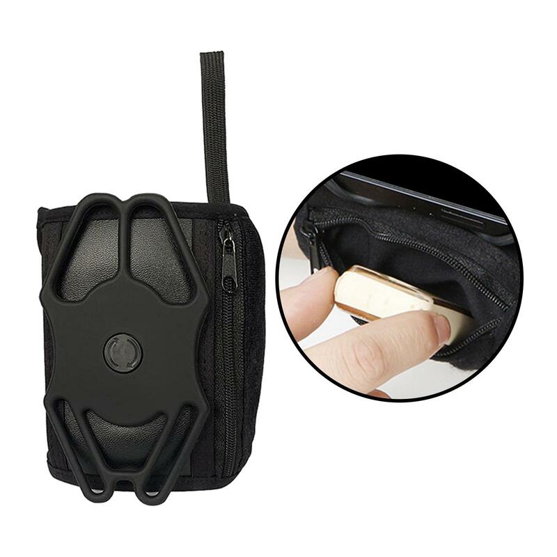 Браслет-держатель для телефона водонепроницаемая сумка на молнии с возможностью вращения на 360 градусов для бега, фитнеса, тренажерного зала, тренировок