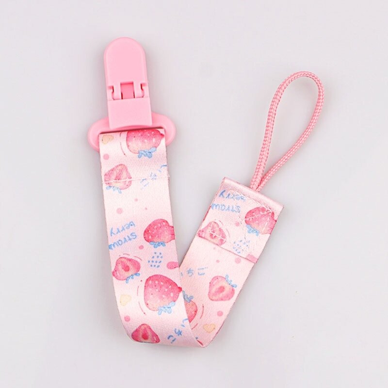 Cartoon Baby Pacifier Clip Chain Lovely  Soother Holder Chains Anti-drop Buckle Pacifier Strap Baby Feeding Stuff
