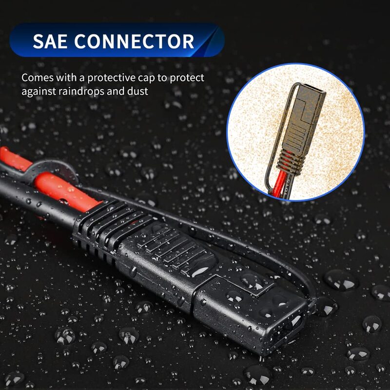 Удлинительный кабель Anchtek 10AWG от 1 до 2 SAE к SAE, автомобильный адаптер питания постоянного тока, кабель для зарядного устройства солнечной панели