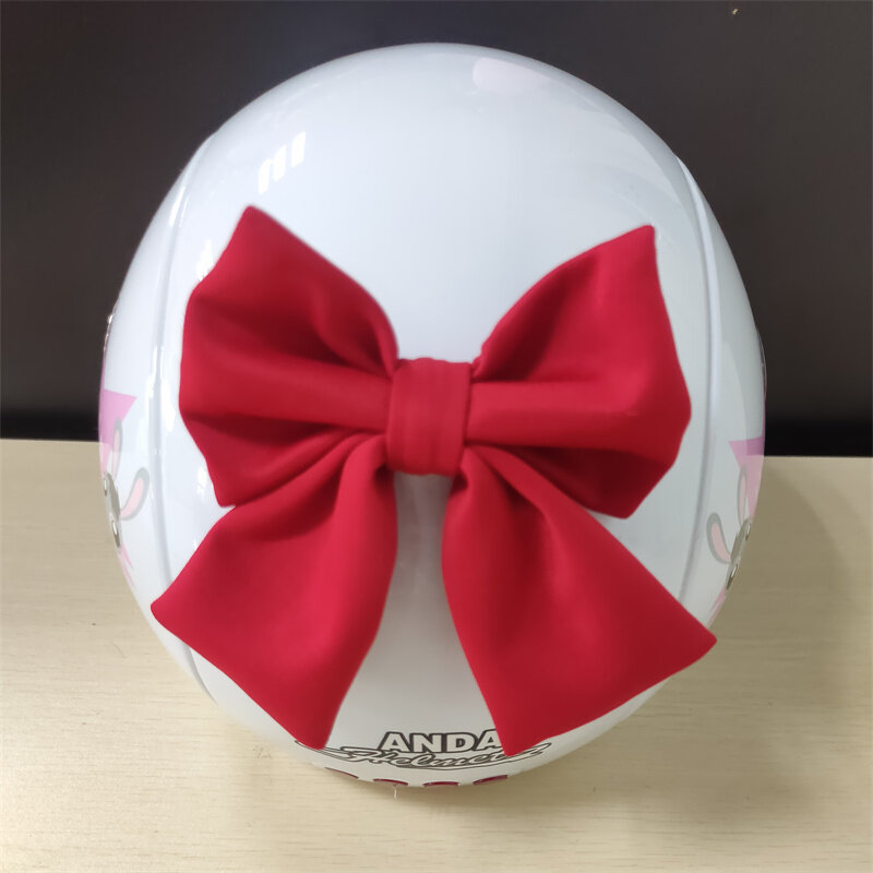 Bow Tie for Motorcycle Helmet Accessories Paste Type Decorations Electric Bike Fashion Bowknot