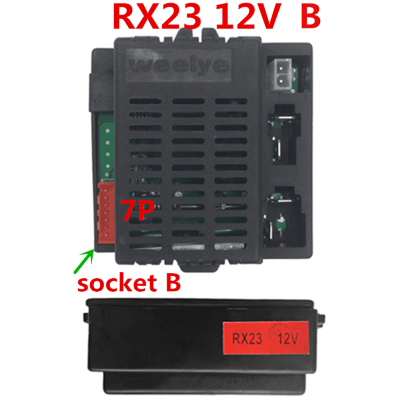 RX23 12V weelye 2.4G Bluetooth pengendali jarak jauh dan penerima (opsional) Aksesoris untuk anak-anak bertenaga berkendara di mobil suku cadang