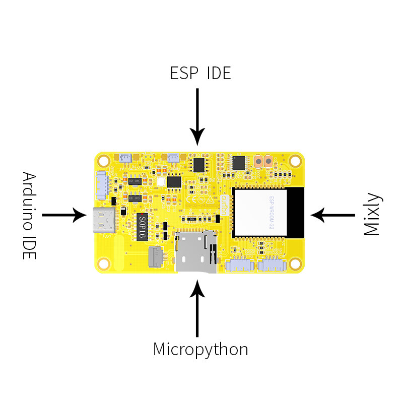 ESP32 Arduino LVGL Placa de desarrollo WIFI y Bluetooth 2,4 "240*320 pantalla de visualización inteligente, módulo LCD TFT de 2,4 pulgadas