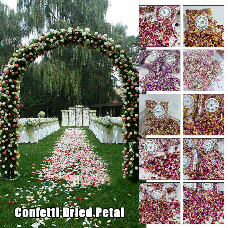 10 PCS Natural Dried Flower Wedding Confetti Flower Dried Rose DIY Party Decoration Photography Petal Props Rose Petal