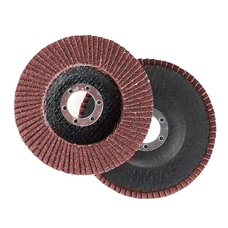 Discos de lijado profesionales de circonita, discos de aleta de 115mm/4,5, pulido, grano 40/60/80/120, amoladora angular, cuchillas