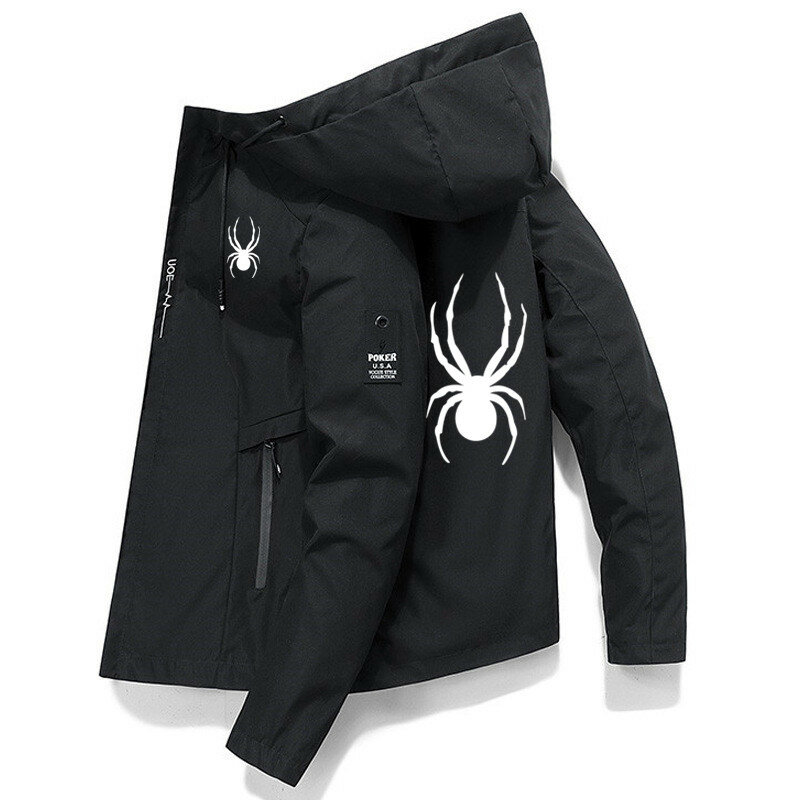 Giacca da uomo giacca sportiva da esterno stampata di alta qualità con cappuccio antivento moda per il tempo libero marca sport alpinismo ciclismo jac