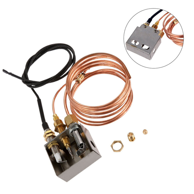 Ignition Gas Propane Ignition Kit Pilot Burner Assembly With Thermocouple Comes With Stainless Steel Fire Box