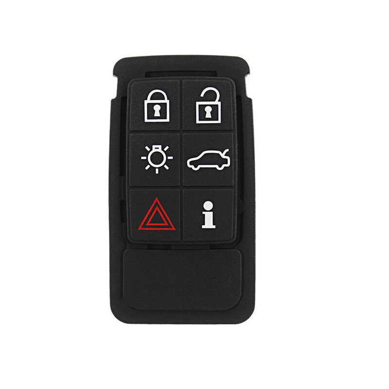 YIQIXIN 5 6 Button Silicone Smart Key Pad Replacement Car Key Case For Volvo S60 V60 S70 V70 XC60 XC70 Repair Rubber Pads Mat