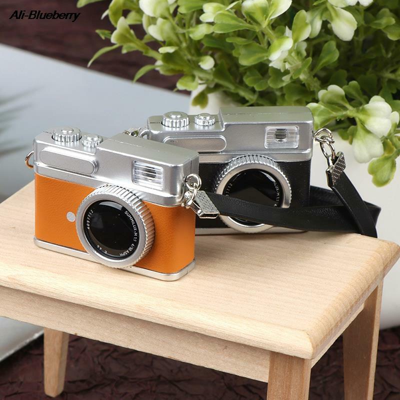 كاميرا دمية صغيرة نموذج دمية مصغرة الرجعية كاميرا ديكور لعبة يمكن تألق للأطفال هدية 41*30 سنتيمتر