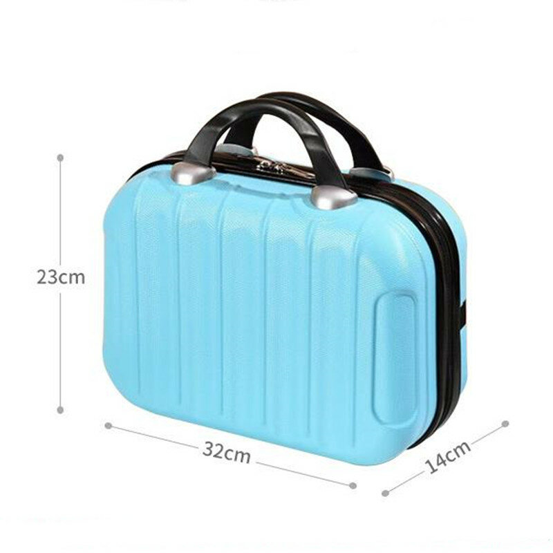 14 Polegada caso cosmético pequeno tote saco portátil mala de viagem saco de higiene pessoal viagem caixa de armazenamento feminino