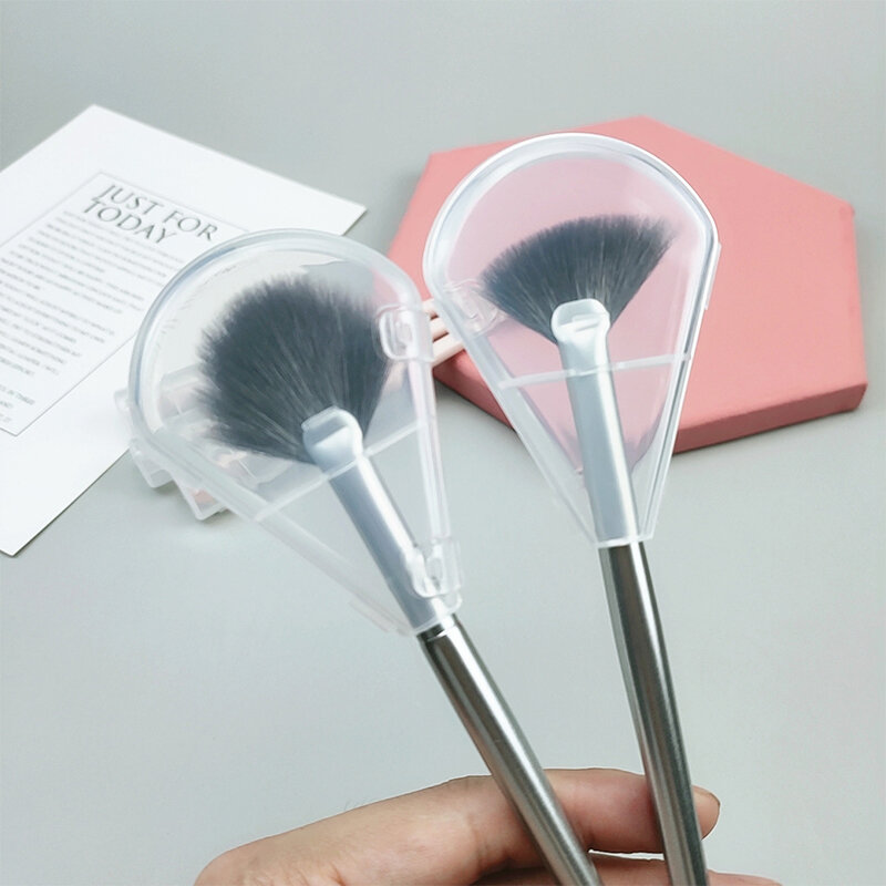 1Pc Beschermhoes Make-Up Borstel Opberghouders Plastic Stofkap Voor Cosmetische Borstels Make-Up Gereedschap Accessoires