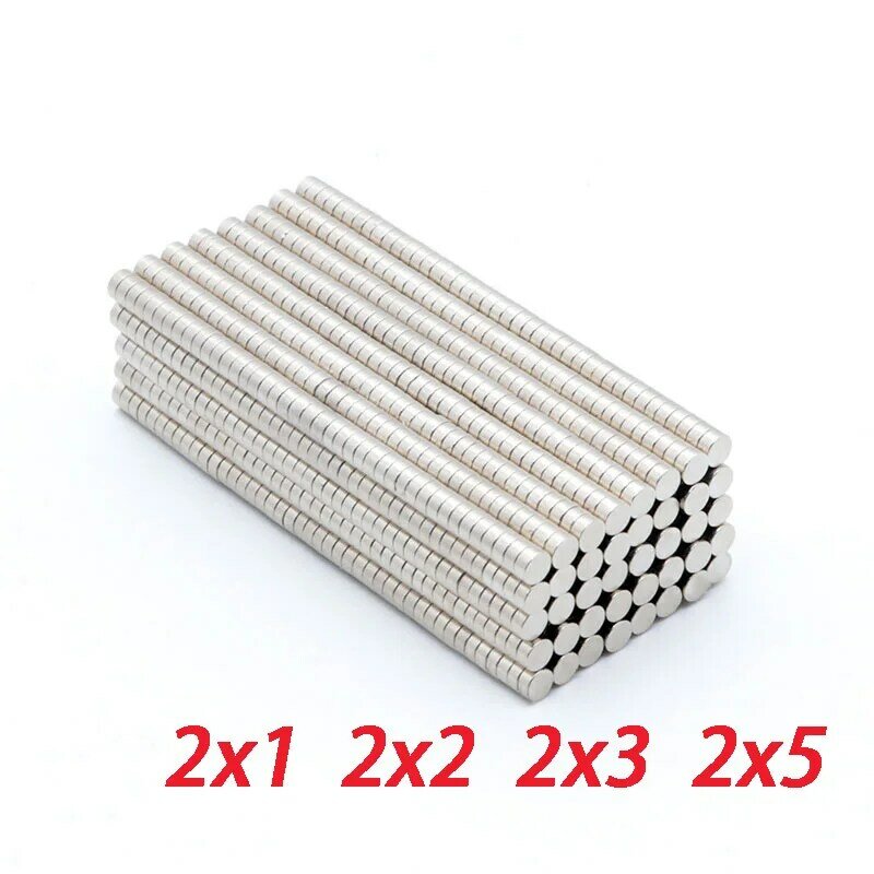 Spuer Strong Neodymium Magnet NdFeB Powerful Magnetic Rare Earth N35 Small Round Magnets 2x1mm 2x2mm 2x3mm 2x5mm Iman