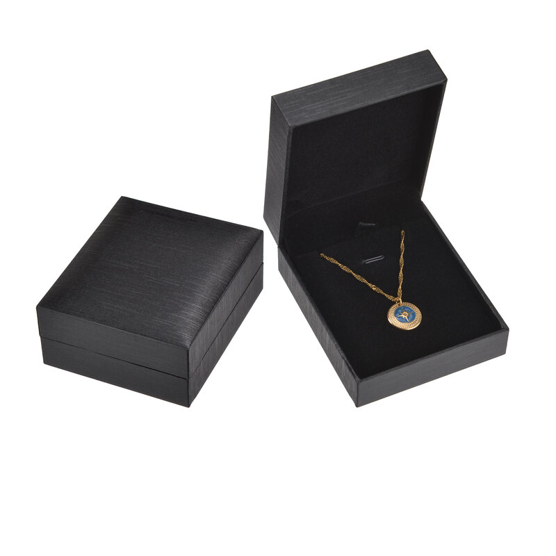 Черная коробка для ожерелья для подарка, фотография, упаковочные коробки, подвеска, ожерелье, цепочка, реквизит для магазина, оптовая продажа