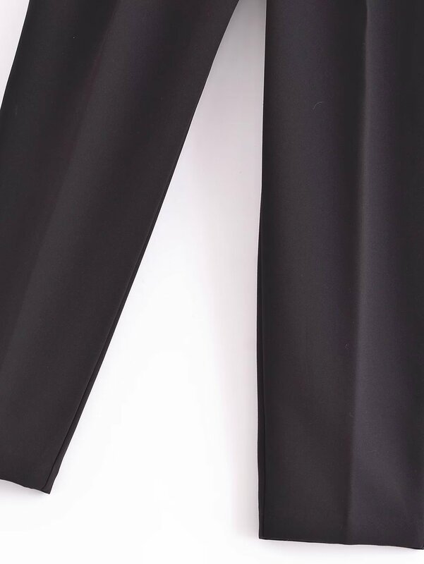 Strive & Di-Pantalon droit taille haute pour femme avec ceinture, pantalon décontracté à carreaux vintage pour femme, mode britannique, automne