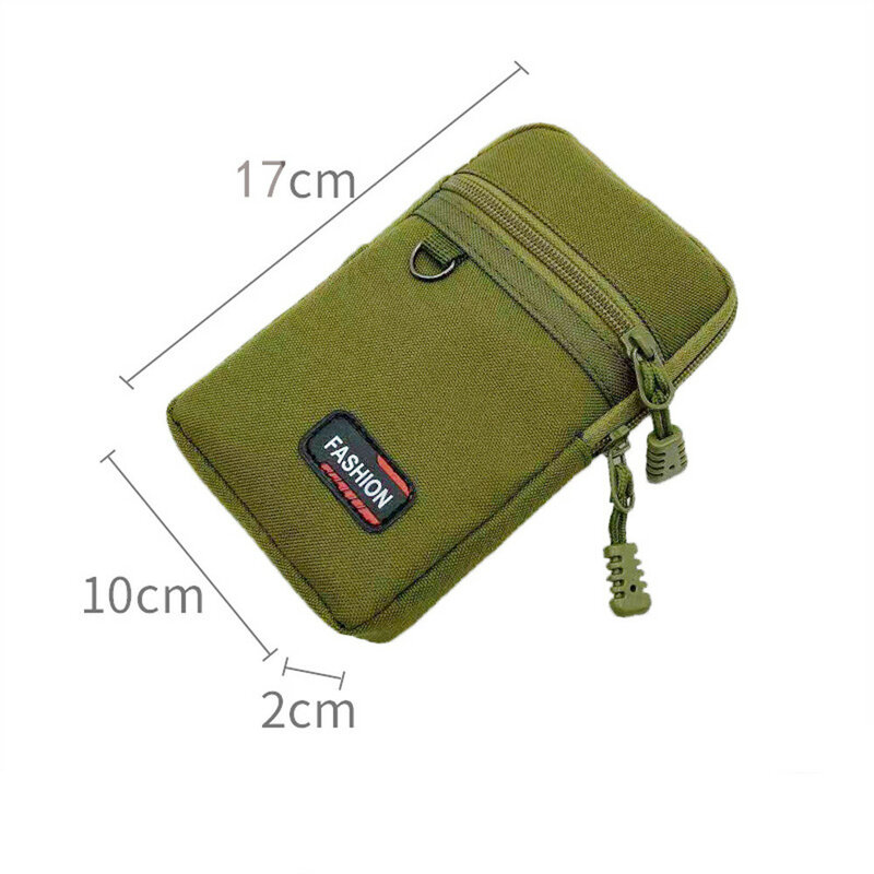 ナイロン戦術的なバッグ屋外軍事男性電話ポーチキャンプ狩猟戦術的なウエストバッグギア財布メンズウエストクロスバッグ