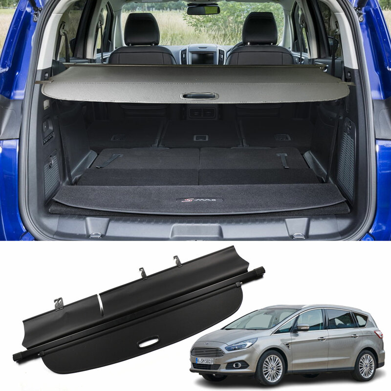 Cubierta de carga decorativa para Interior de coche, accesorio OEM ODM 2023 para Ford S-MAX, 2015-2018, estante de paquete Bopar