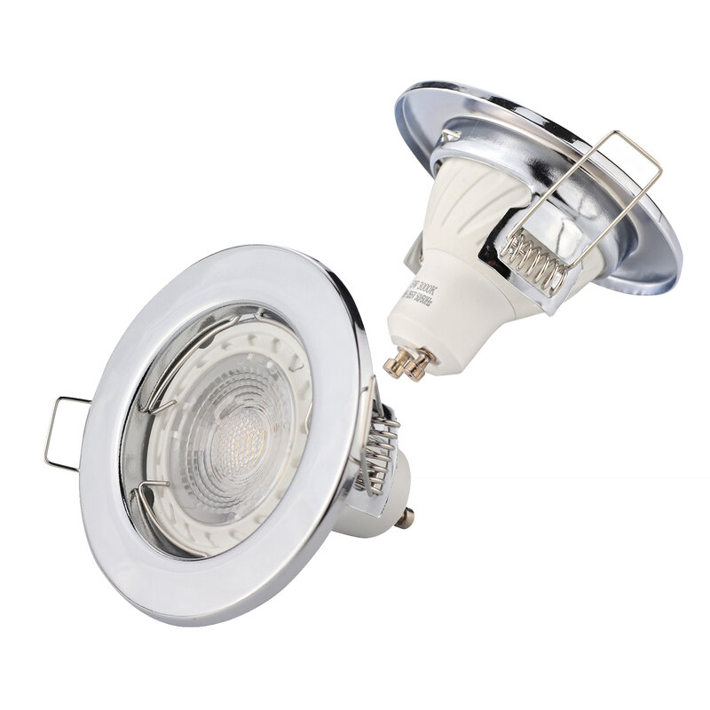 6pcs Recessed LED Ceiling Downlight Ceiling Light Mounting Frame GU10/MR16 Lamp Downlight Holder Round Recessed gu10 frame