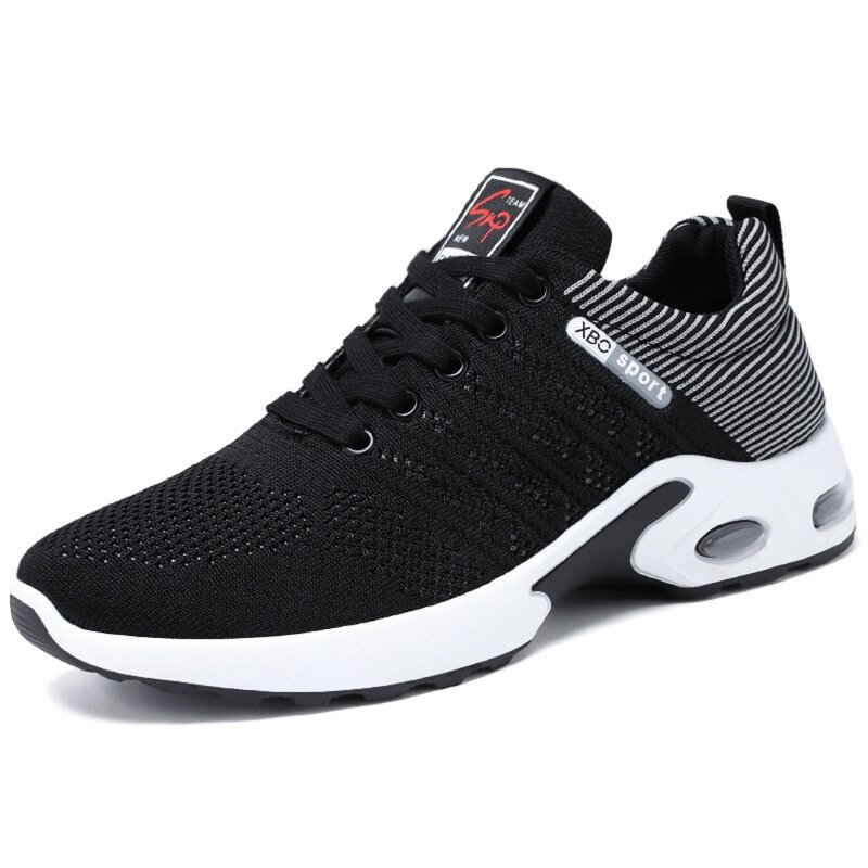 Shoes men new trend men's shoes breathable lace-up running shoes Korean version light casual sports shoes