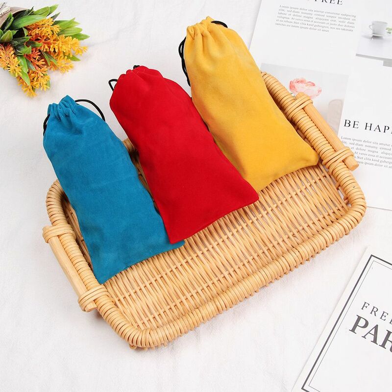 Soft Solid Color Optical Glasses Case Sunglasses Bag Eyeglasses Pouch Glasses Cloth Bags Drawstring Pouch Bags