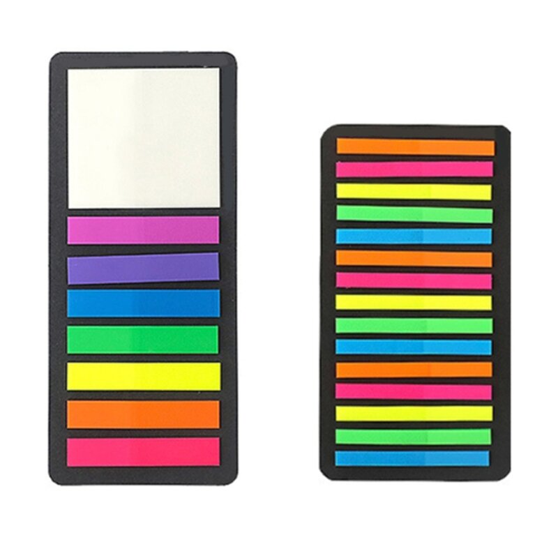ADWE 160/300Pcs Translucent Sticky Note Long Page Tabs Strips Sticky Tabs