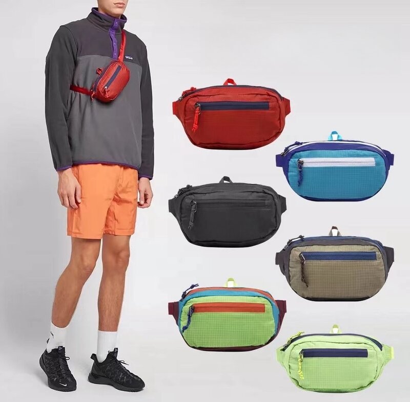남녀공용 심플 패션 여행 레저 가방, 미니 1L 야외 여행 포켓