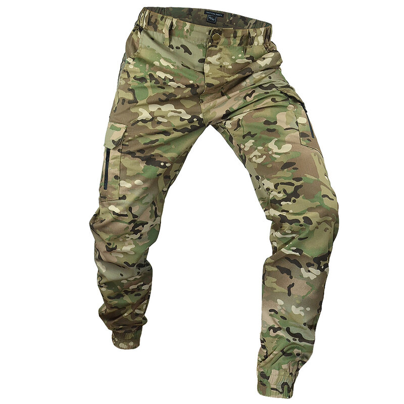 Mege กางเกงคาร์โก้ผู้ชายลายพรางยุทธวิธีเสื้อผ้าทำงานกลางแจ้งกางเกงทหารสำหรับเดินป่าล่าสัตว์ต่อสู้
