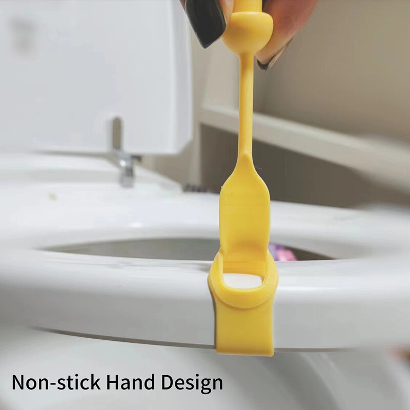 Kreativer Pilz Toiletten deckel Lifter Kunststoff rutsch fest verstellbarer Toiletten deckel Griff vermeiden Berühren Bad Toiletten sitz Zubehör