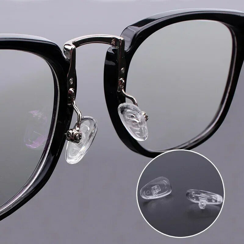 Transparente Silicone Eyeglass Airbag Nose Pad, nariz macio Pads, Nosepads em óculos Partilha, Anti-Slip, confortável, 10 pcs, 100pcs