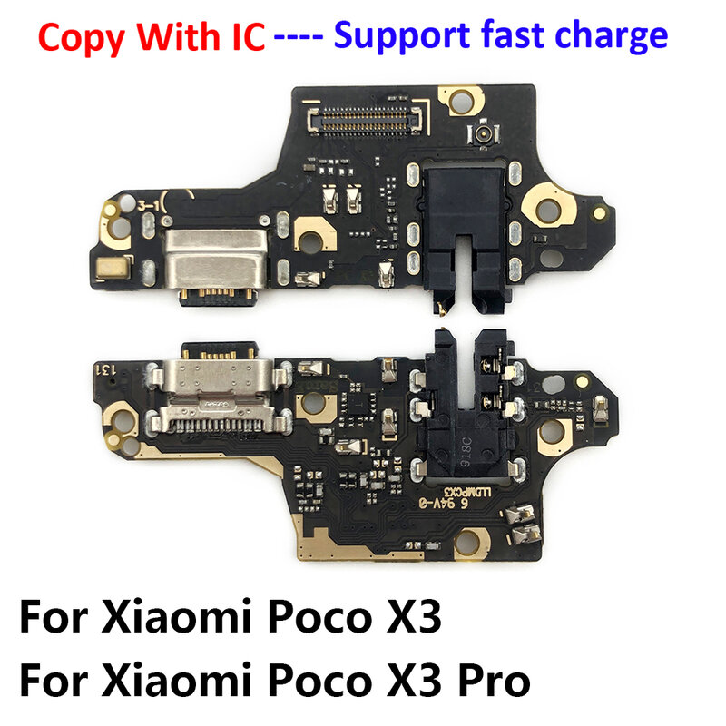Плата с USB-портом для зарядки, гибкий кабельный разъем для Xiaomi Poco X3, M4 Pro, M3, Redmi Note 7, 8, 8T, 9S, 9, 10, 10s, 11 Pro, 4G, Φ, микрофон