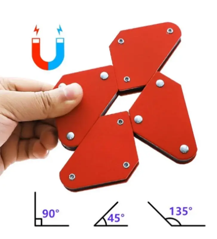 Weld Holder 45-135 Degrees Magnetic Welding Angle Holder Triangle Positioner Fixing Tool Dowel Soldering Ruler