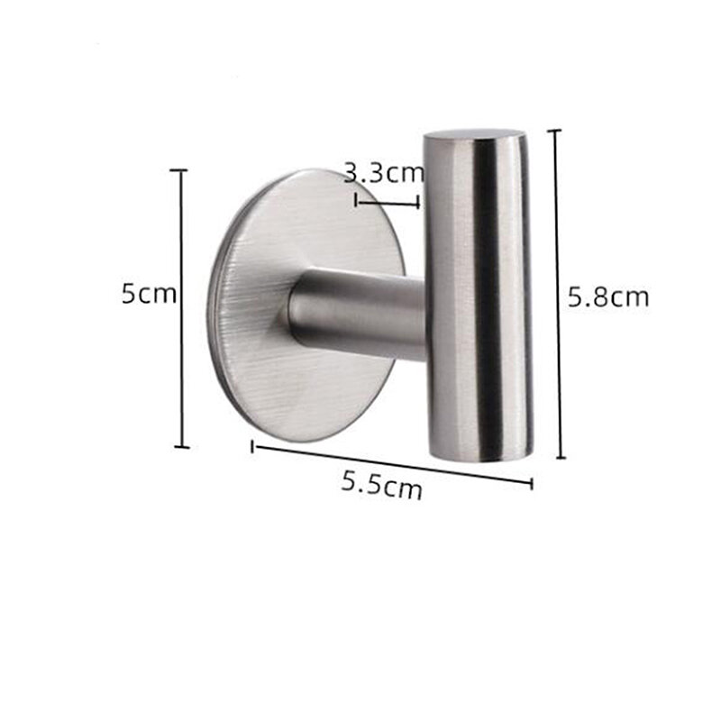 1Pcs Stainless Steel Silver Bathroom Hardware Set Towel Rack Toilet Paper Holder Towel Bar Hook Bathroom Accessories