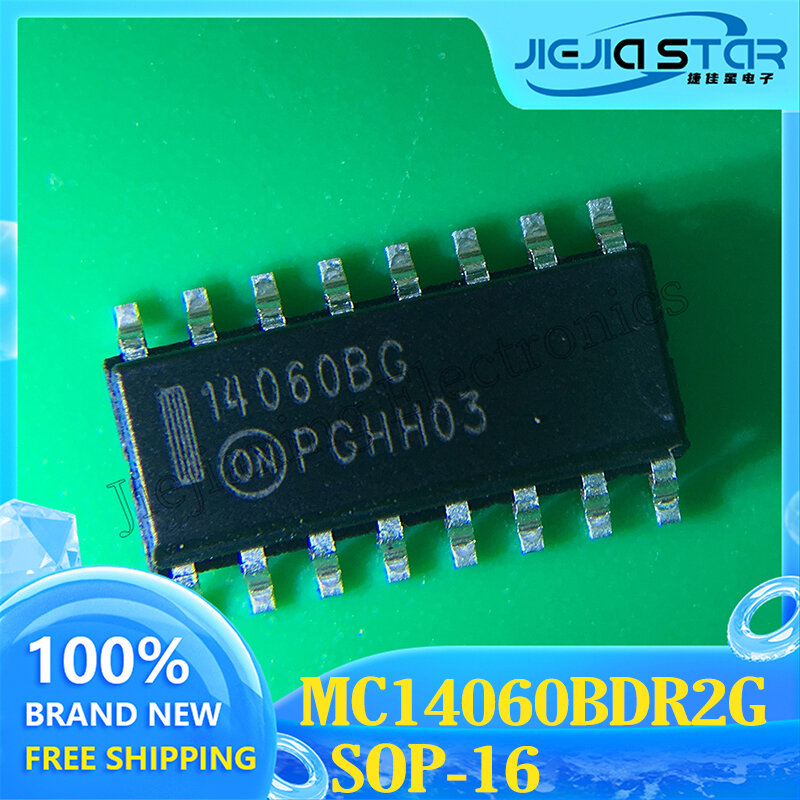 Chip contador IC MC14060BDR2G, grabado 14060BG, MC14060 SOP-16, 100% Original, Stock, envío gratis, 5-30 piezas