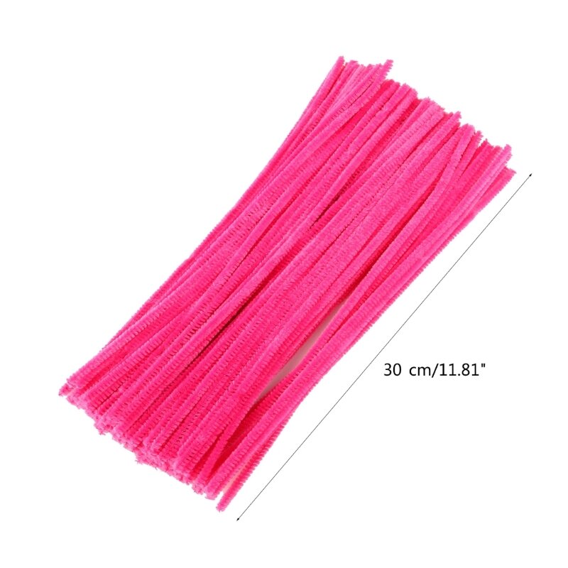 Y166 300mm 6mm Chenille Stems Pipe Cleaner Twisting Rod School Projects DIY Crafts