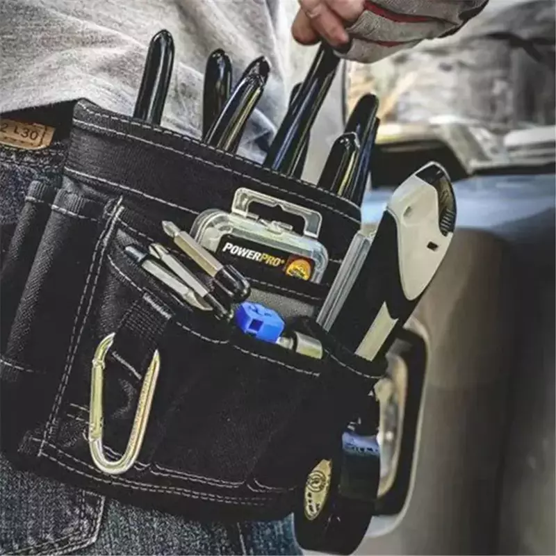 Electrician Quality Tool Bag Multi-pocket Metal With Tools Pouch Organizer Buckle High For Tool Tool Belt